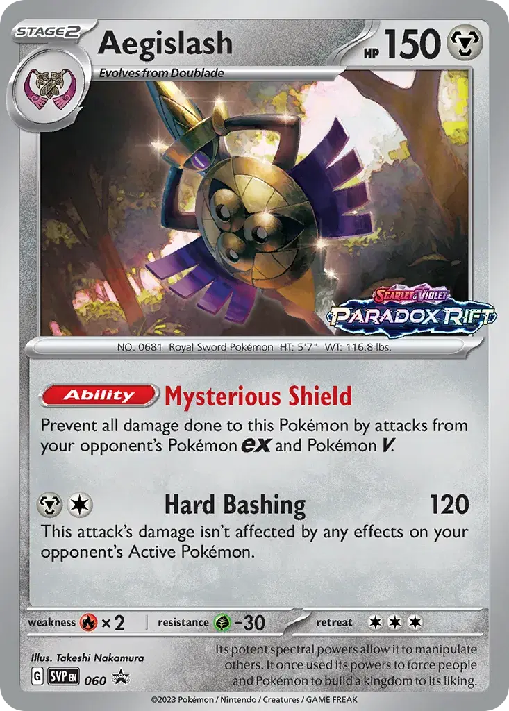 Aegislash Scarlet & Violet Black Star Promos 60