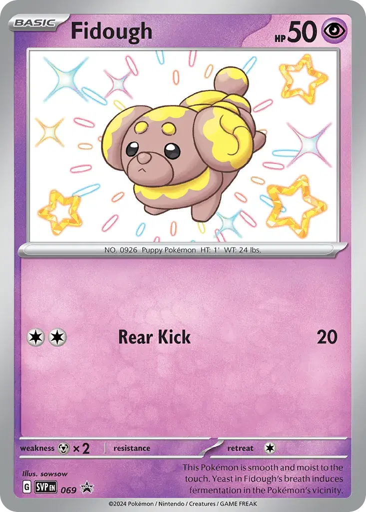 Fidough Scarlet & Violet Black Star Promos 69
