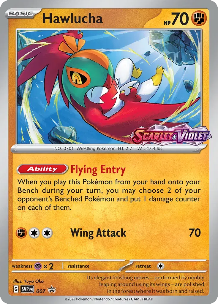 Hawlucha Scarlet & Violet Black Star Promos 7