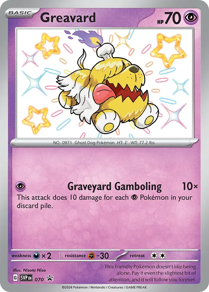 Greavard Scarlet & Violet Black Star Promos 70