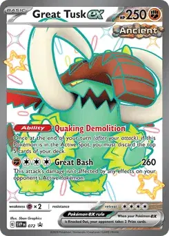 Great Tusk ex Scarlet & Violet Black Star Promos