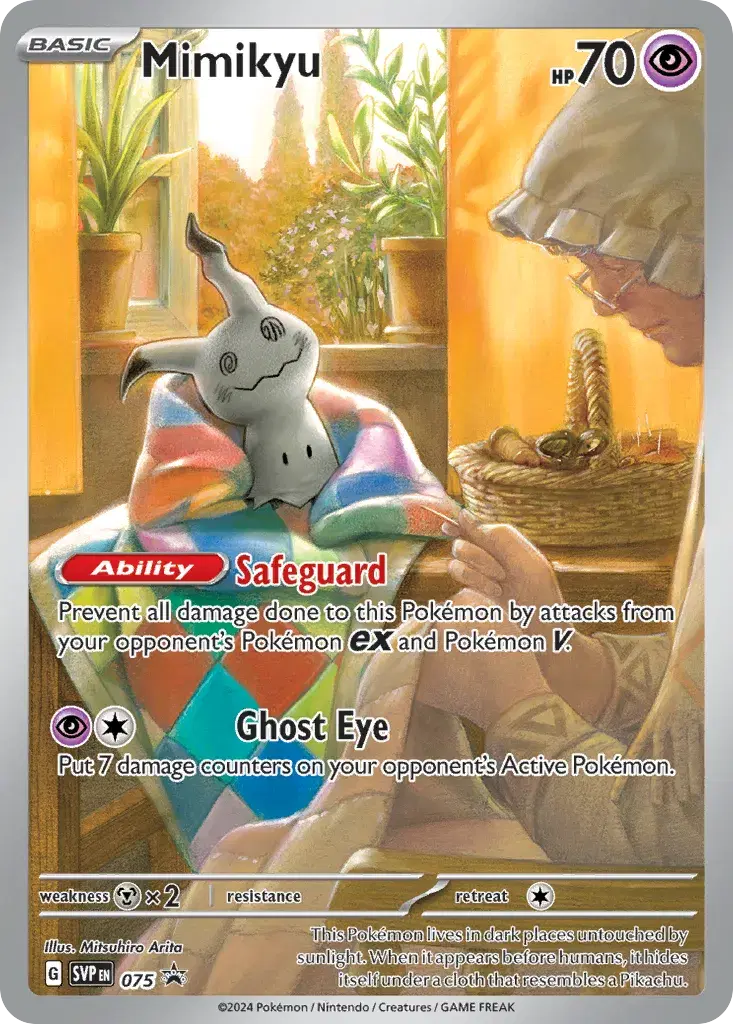 Mimikyu Scarlet & Violet Black Star Promos 75
