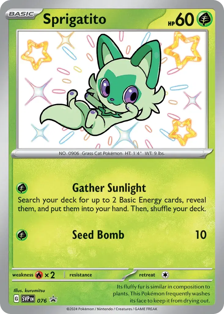 Sprigatito Scarlet & Violet Black Star Promos 76