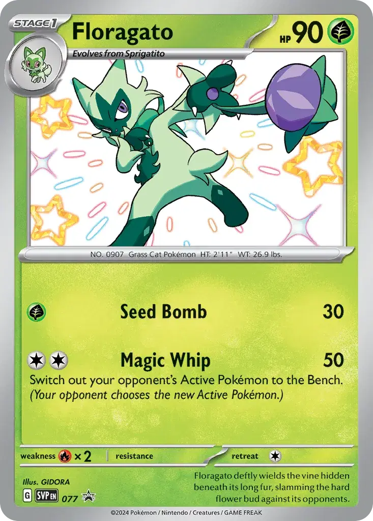 Floragato Scarlet & Violet Black Star Promos 77