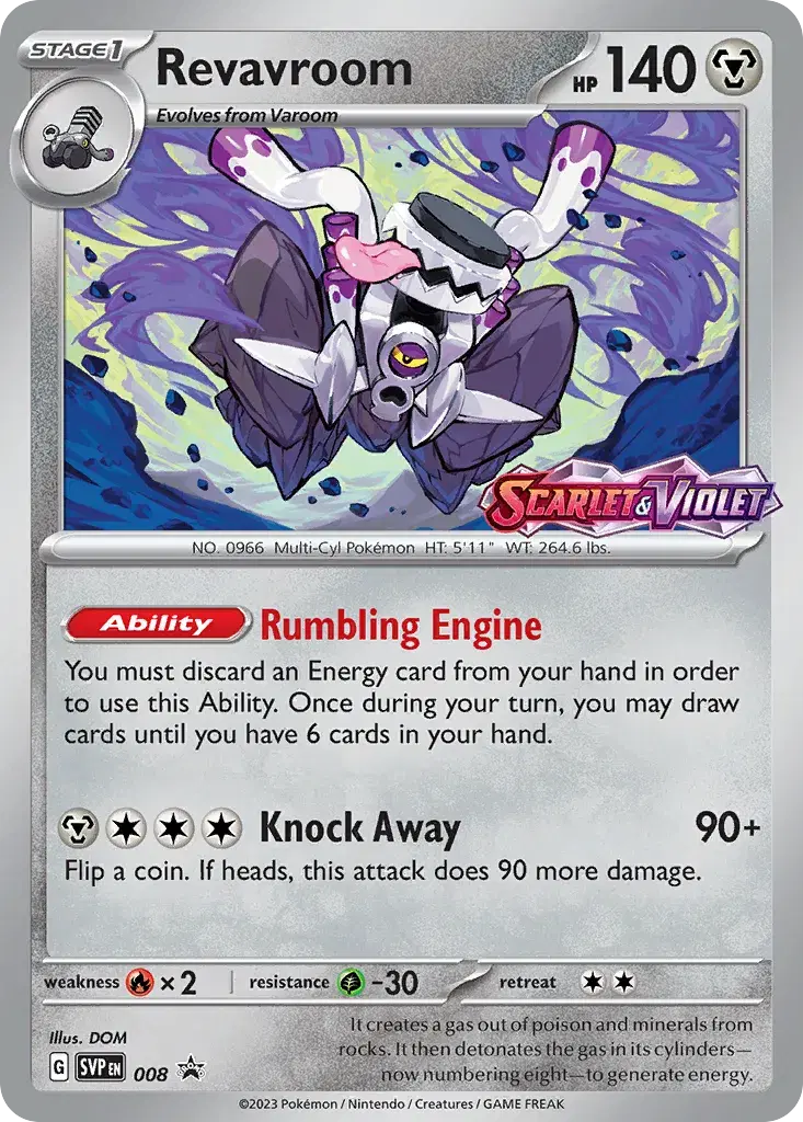 Revavroom Scarlet & Violet Black Star Promos 8