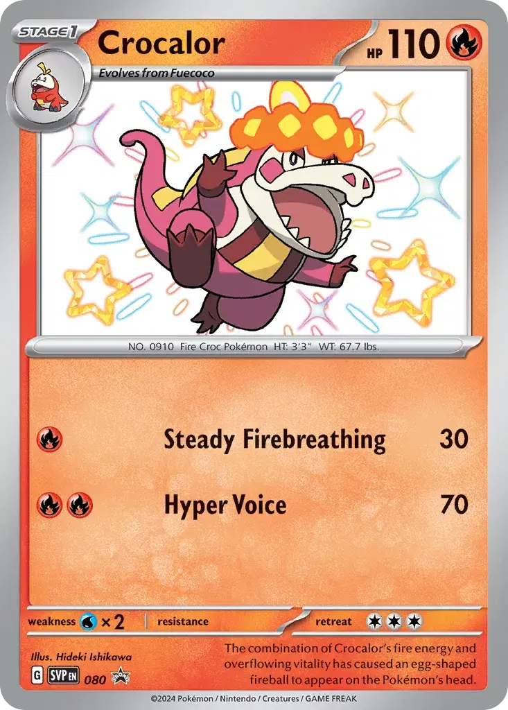 Crocalor Scarlet & Violet Black Star Promos 80