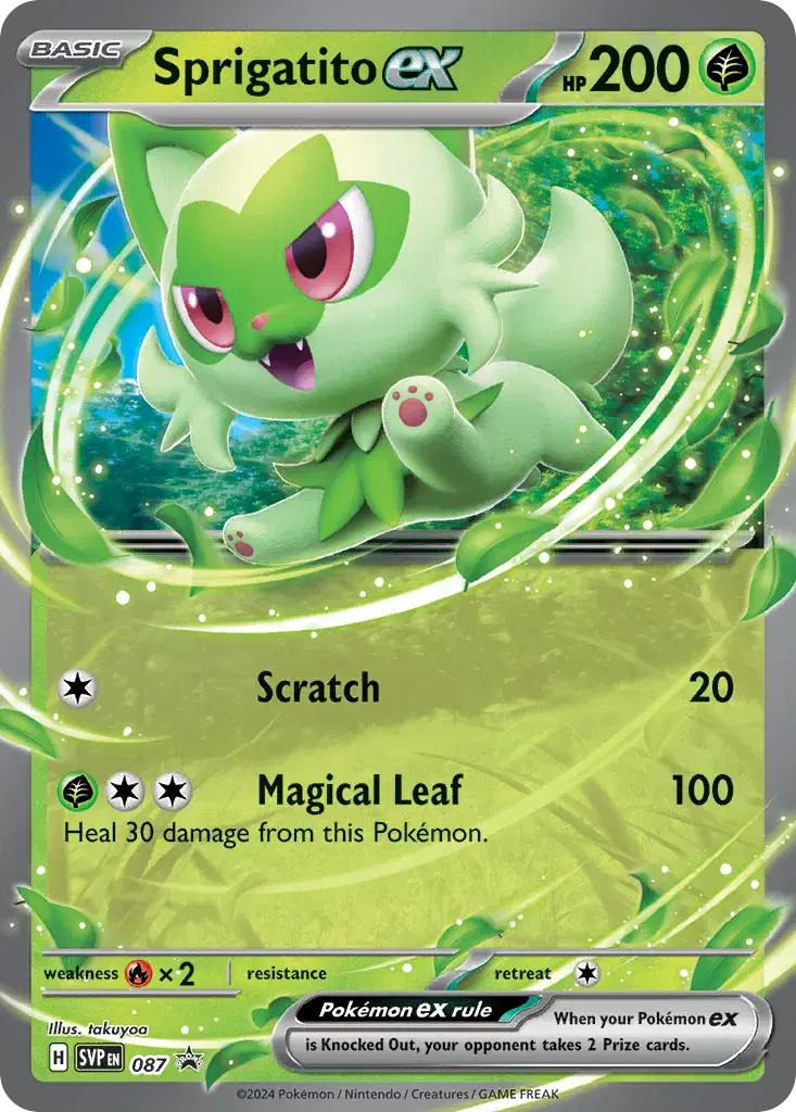 Sprigatito ex Scarlet & Violet Black Star Promos 87