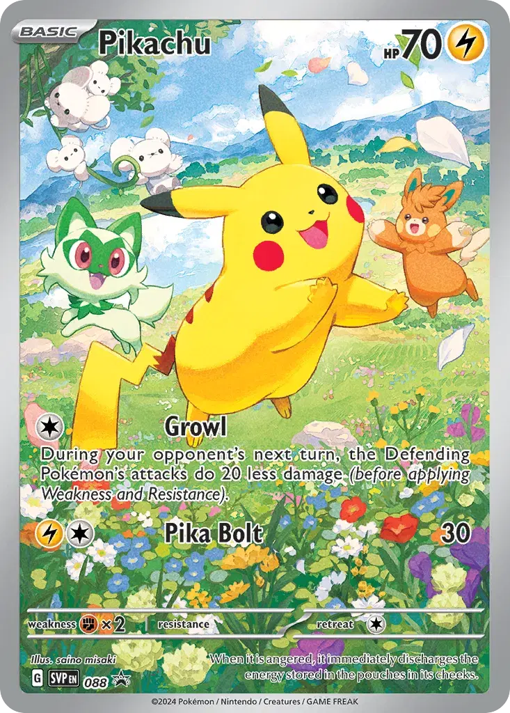Pikachu Scarlet & Violet Black Star Promos 88