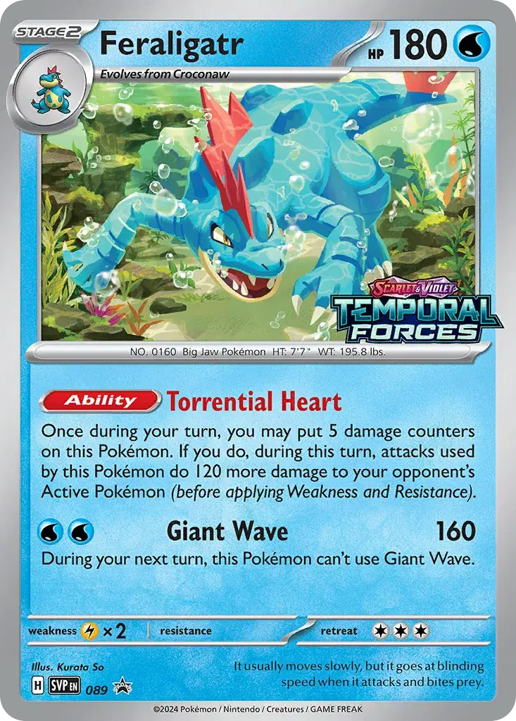 Feraligatr Scarlet & Violet Black Star Promos 89