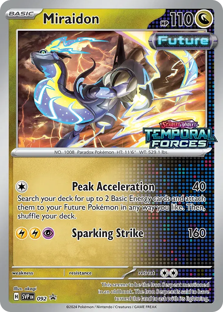 Miraidon Scarlet & Violet Black Star Promos 92