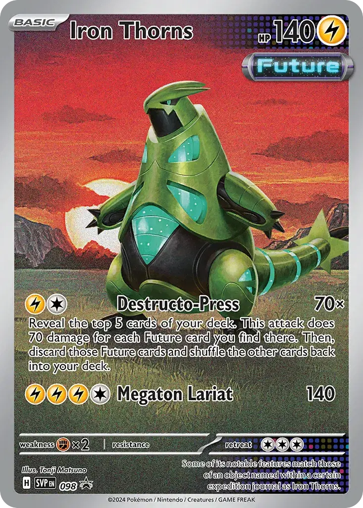 Iron Thorns Scarlet & Violet Black Star Promos 98