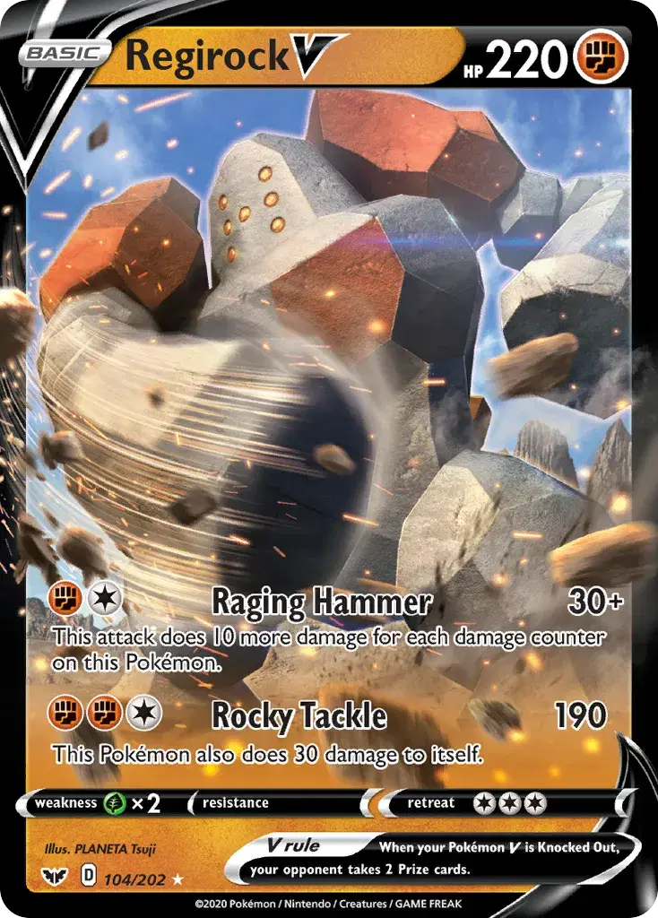 Regirock V Sword & Shield 104
