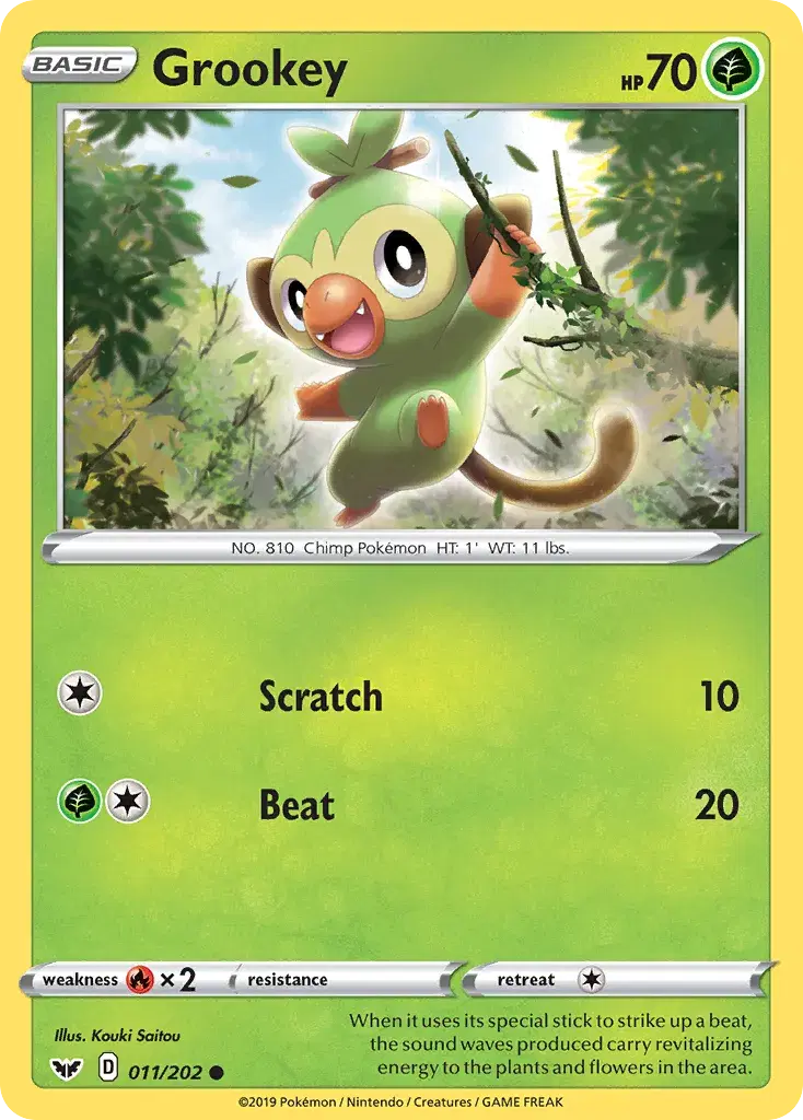 Grookey Sword & Shield 11