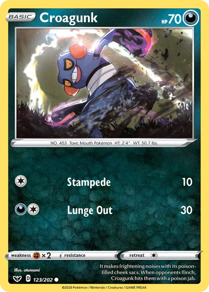 Croagunk Sword & Shield 123