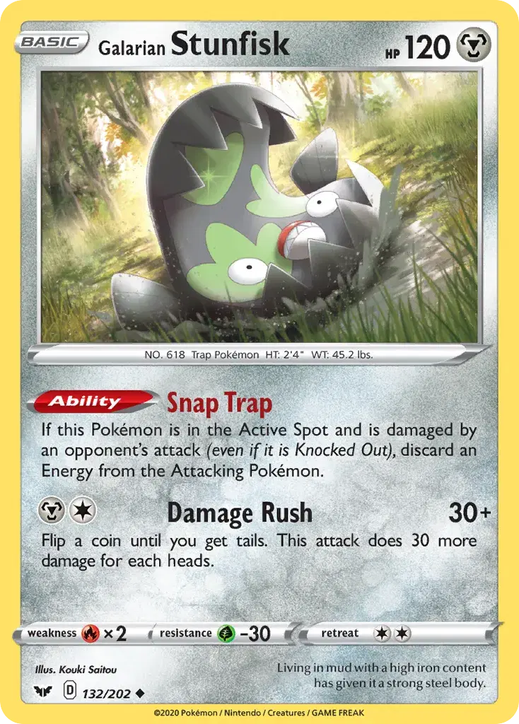 Galarian Stunfisk Sword & Shield 132