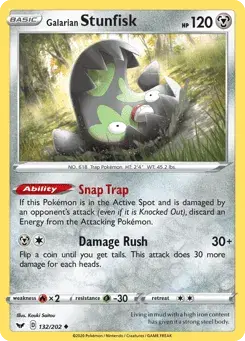 Galarian Stunfisk Sword & Shield