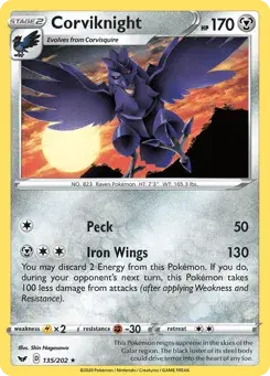 Corviknight Sword & Shield