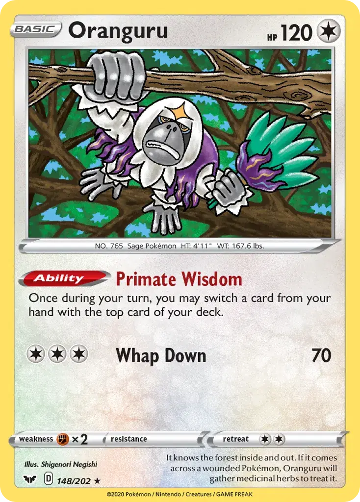 Oranguru Sword & Shield 148