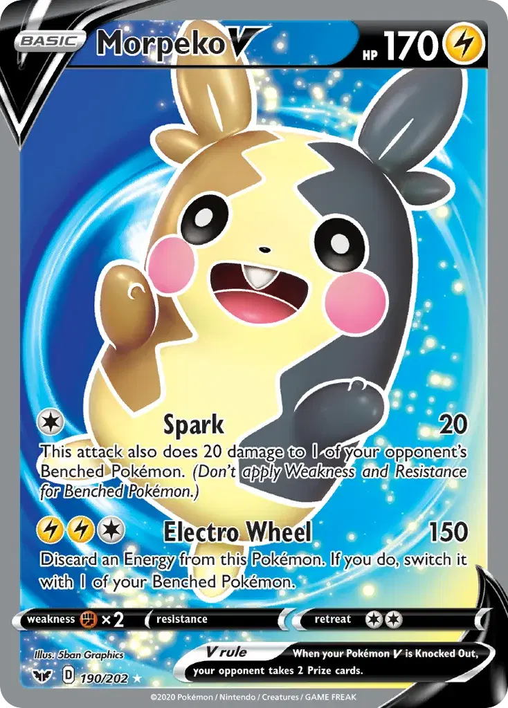 Morpeko V Sword & Shield 190