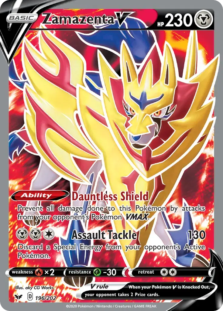 Zamazenta V Sword & Shield 196