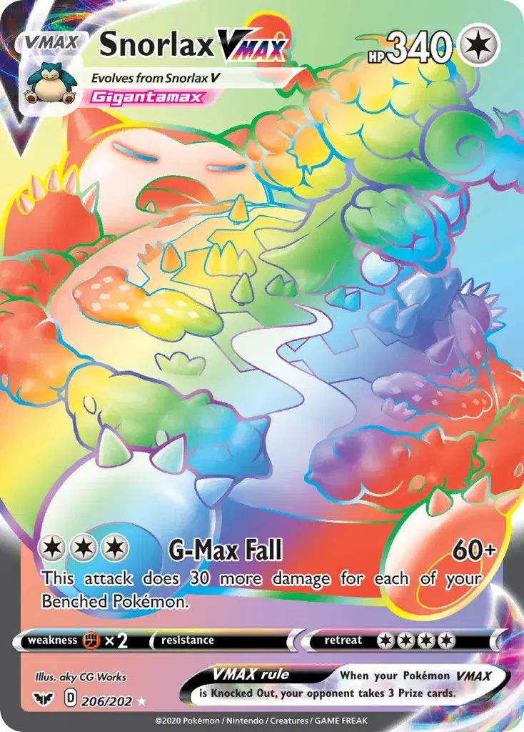 Snorlax VMAX Sword & Shield 206