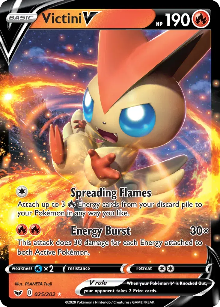 Victini V Sword & Shield 25