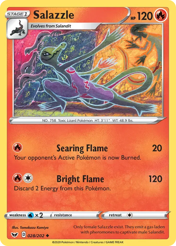 Salazzle Sword & Shield 28