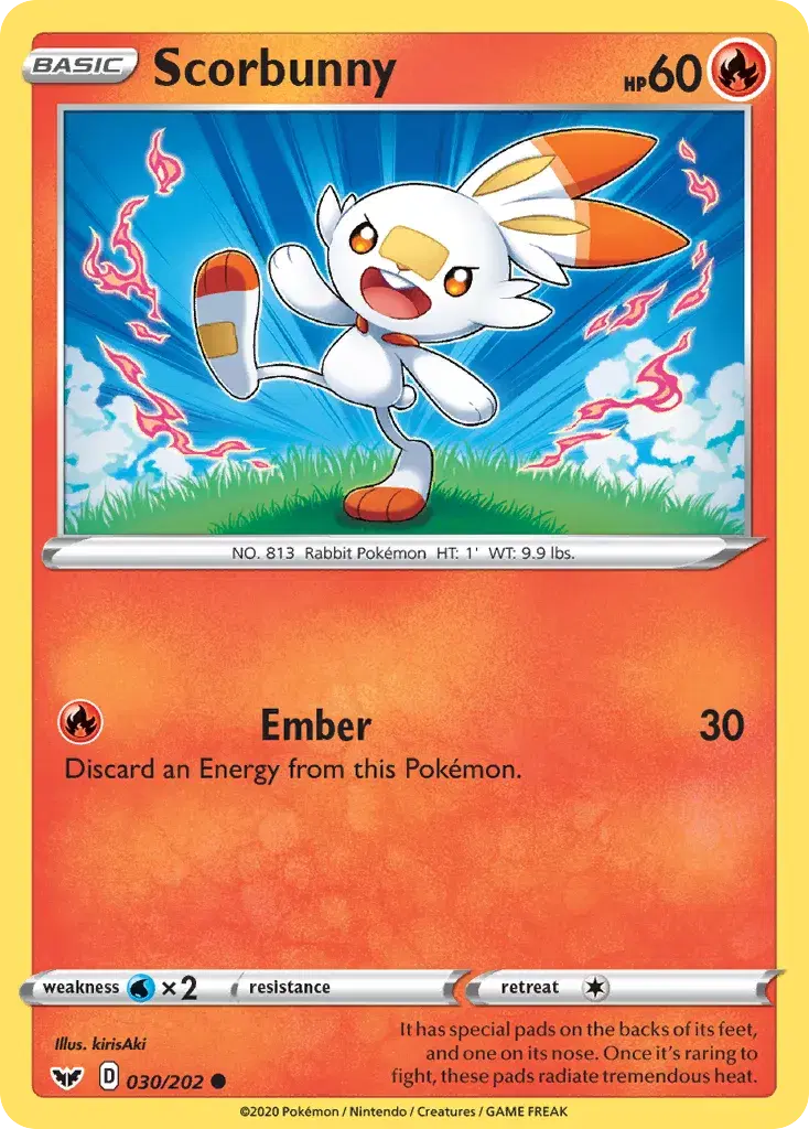 Scorbunny Sword & Shield 30