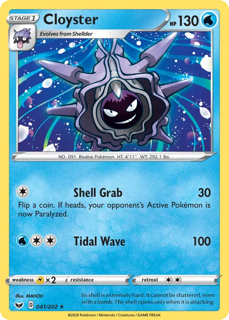 Cloyster Sword & Shield 41