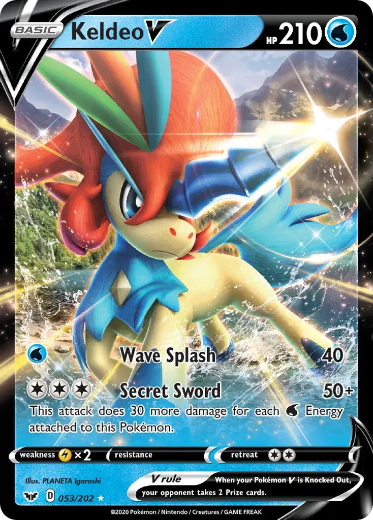 Keldeo V Sword & Shield 53