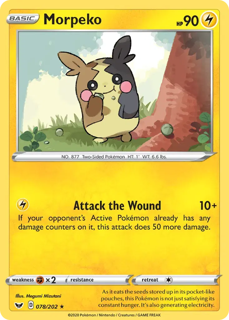Morpeko Sword & Shield 78