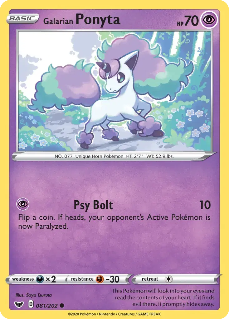 Galarian Ponyta Sword & Shield 81