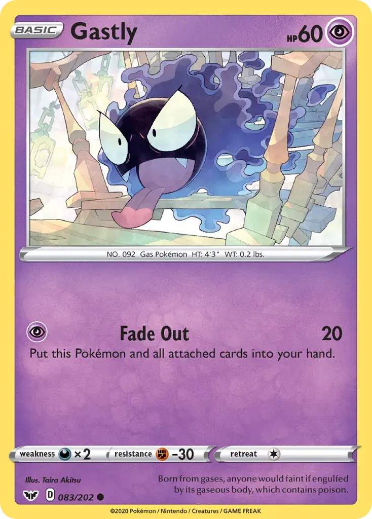 Gastly Sword & Shield 83
