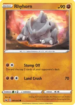 Rhyhorn Sword & Shield