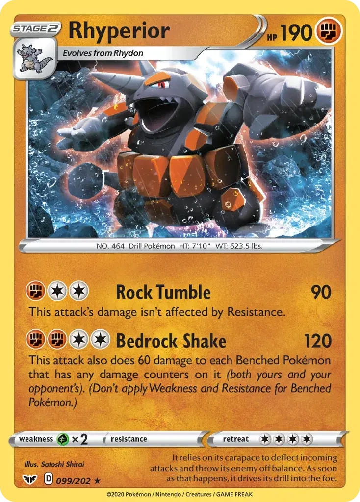 Rhyperior Sword & Shield 99