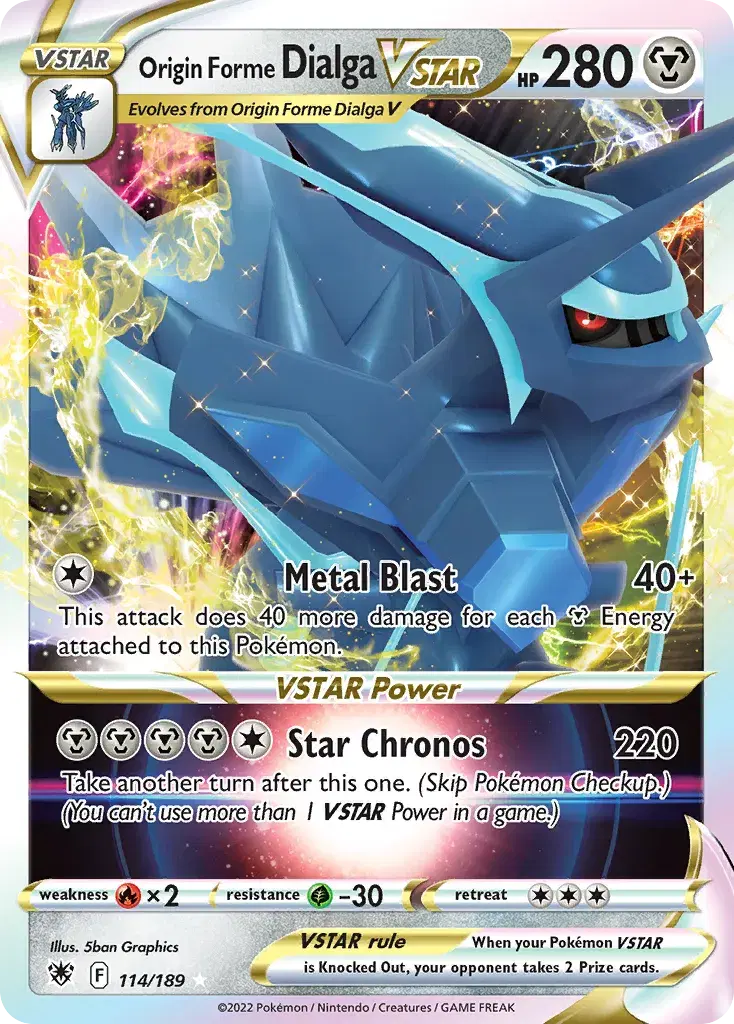 Origin Forme Dialga VSTAR Astral Radiance 114