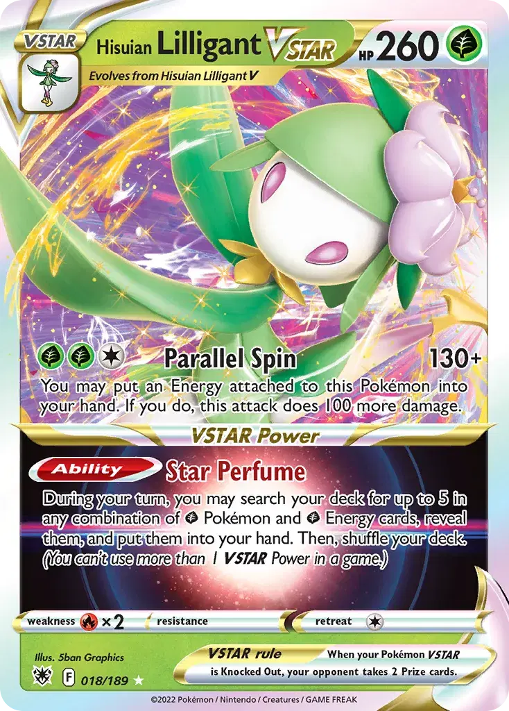 Hisuian Lilligant VSTAR Astral Radiance 18