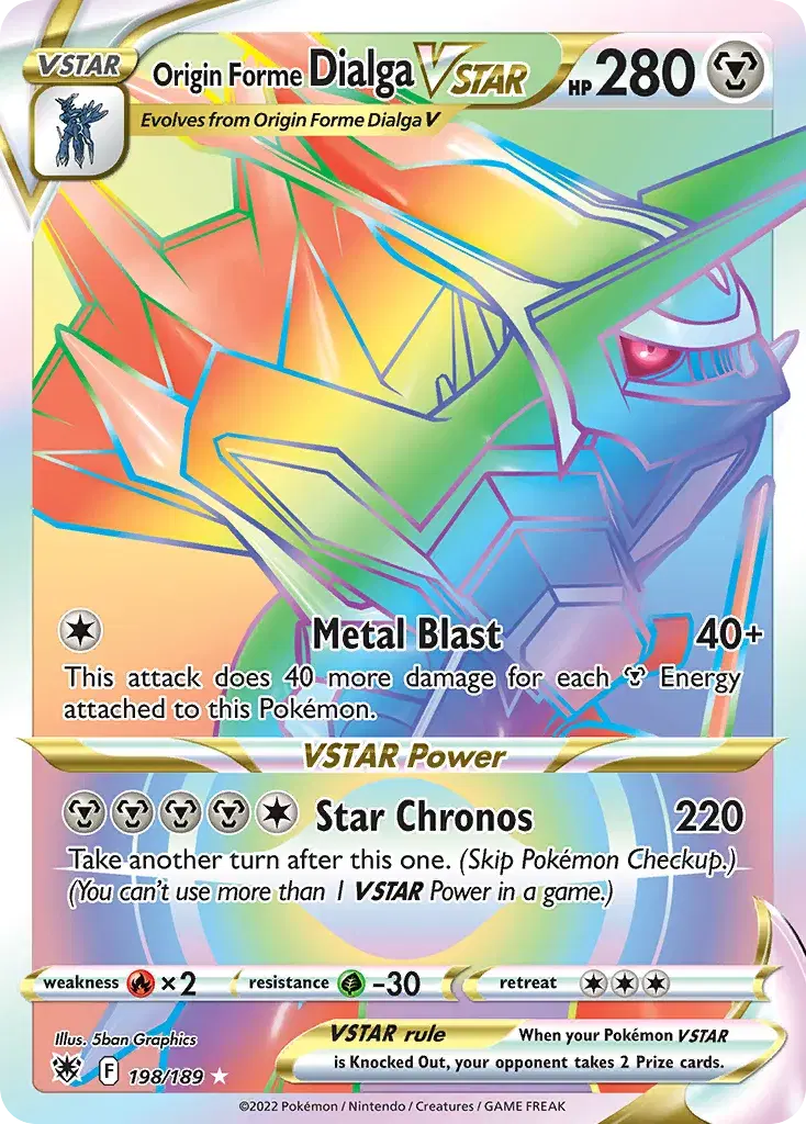 Origin Forme Dialga VSTAR Astral Radiance 198