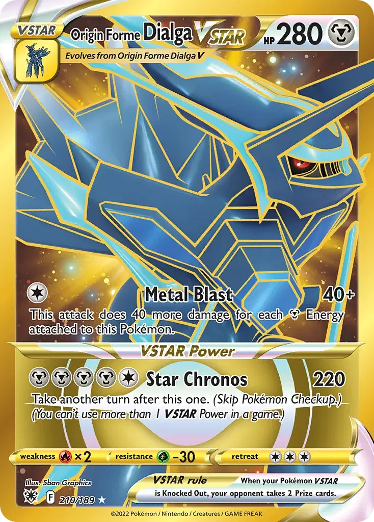 Origin Forme Dialga VSTAR Astral Radiance 210