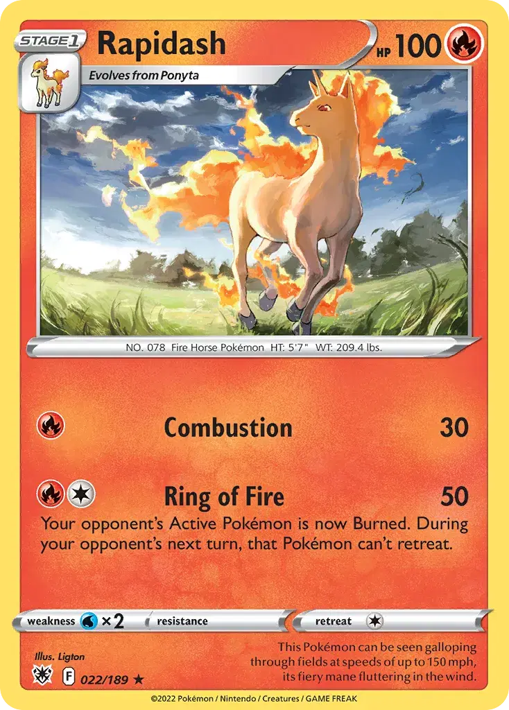Rapidash Astral Radiance 22