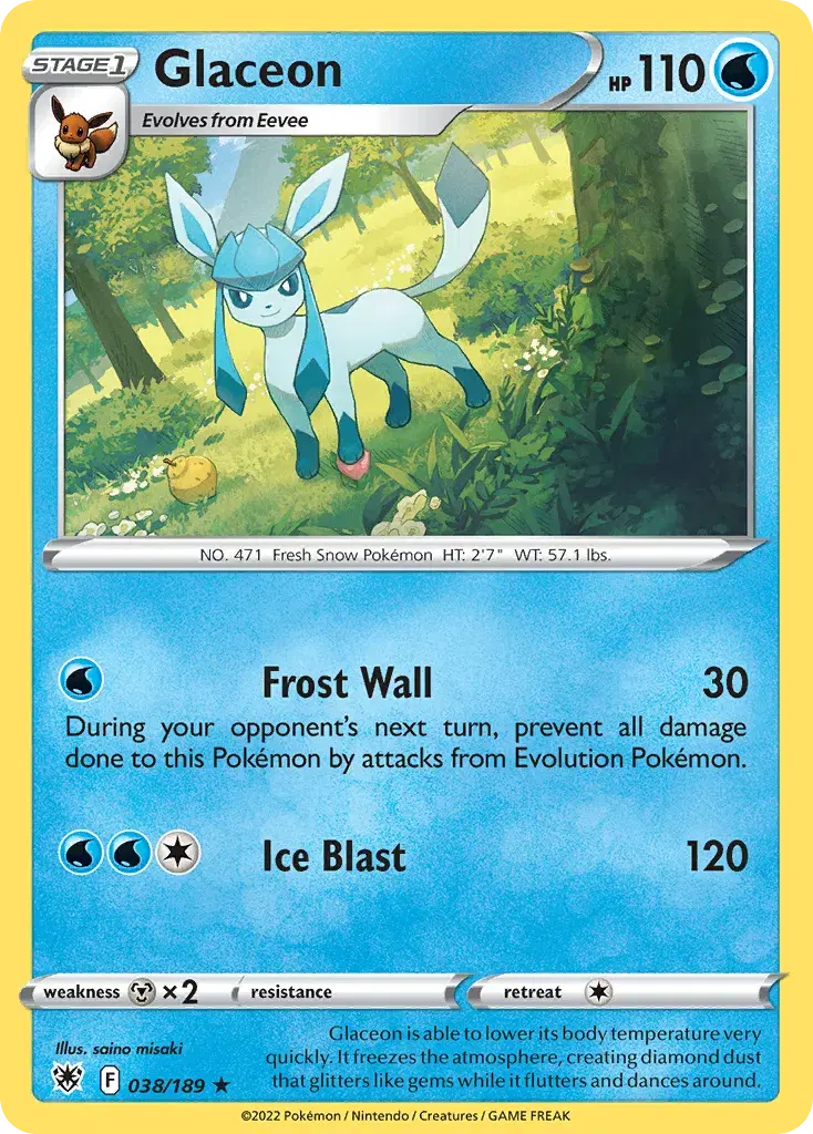 Glaceon Astral Radiance 38