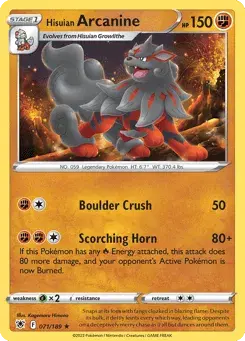 Hisuian Arcanine Astral Radiance