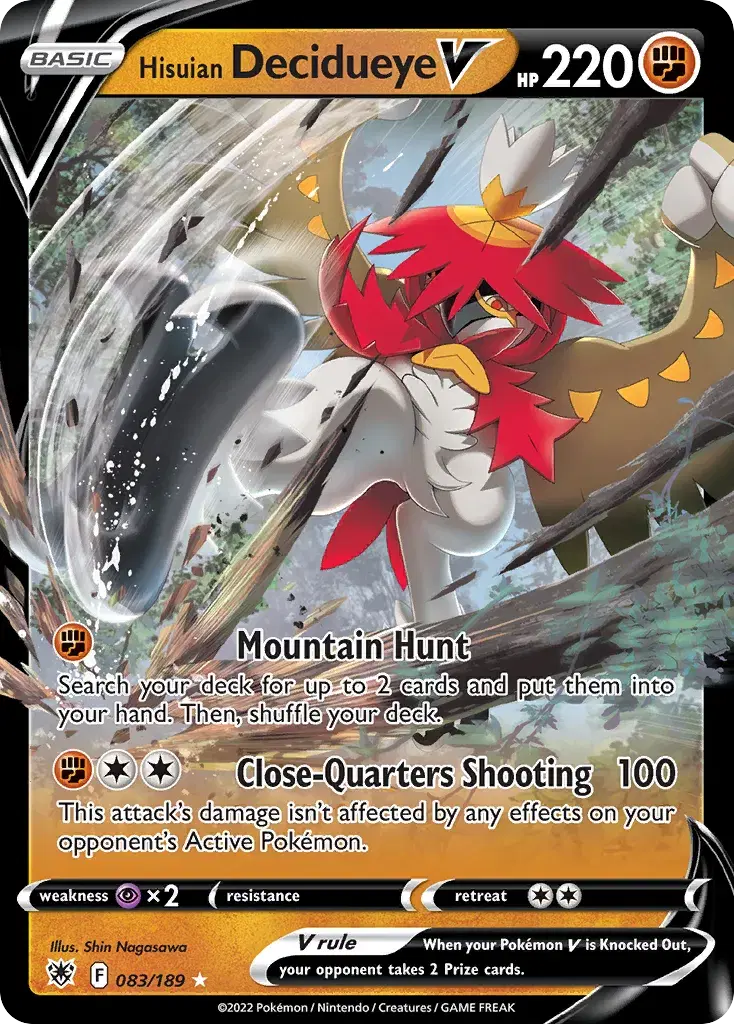 Hisuian Decidueye V Astral Radiance 83