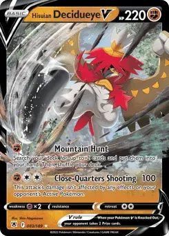 Hisuian Decidueye V Astral Radiance