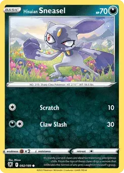 Hisuian Sneasel Astral Radiance