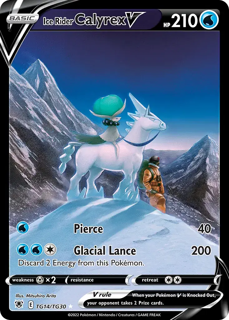 Ice Rider Calyrex V Astral Radiance Trainer Gallery TG14