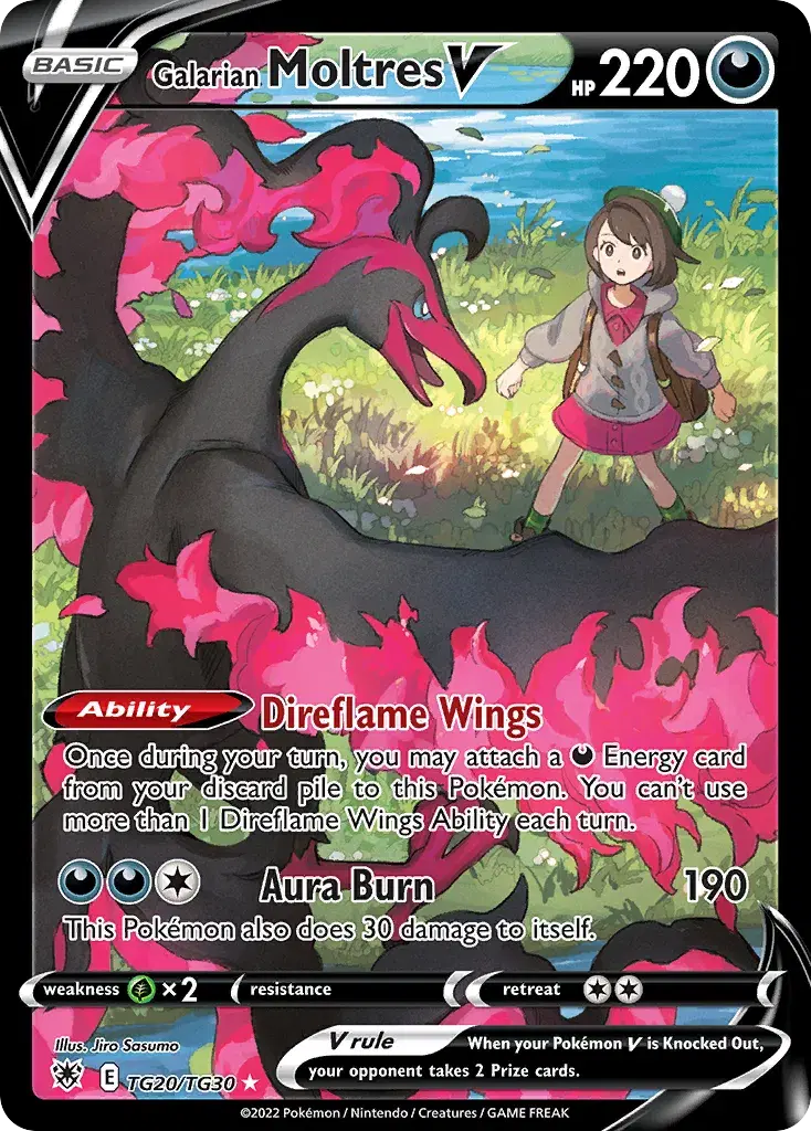 Galarian Moltres V Astral Radiance Trainer Gallery TG20