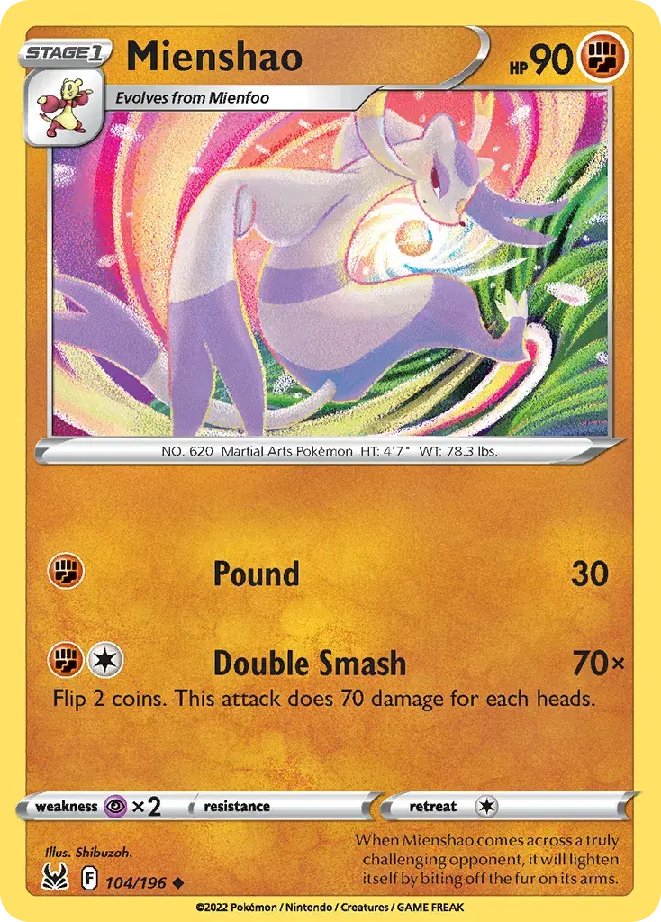 Mienshao Lost Origin 104