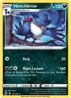 Honchkrow Lost Origin