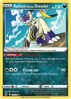 Radiant Hisuian Sneasler Lost Origin